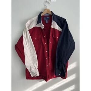 Vintage Wrangler Button Up Western Shirt multicolor